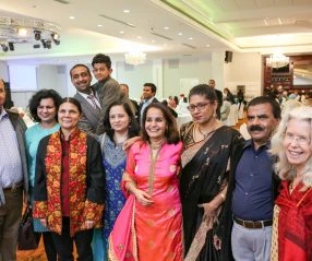 Rachna Singh with constituents and friends at an event